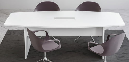 Tavolo direzionale in melaminico per 8 persone cm. 240x90/110x74h