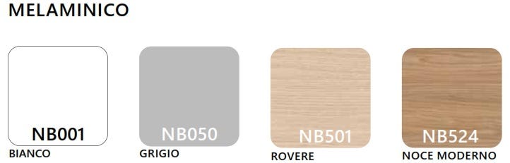 Tavolo direzionale in melaminico per 8 persone cm. 240x90/110x74h