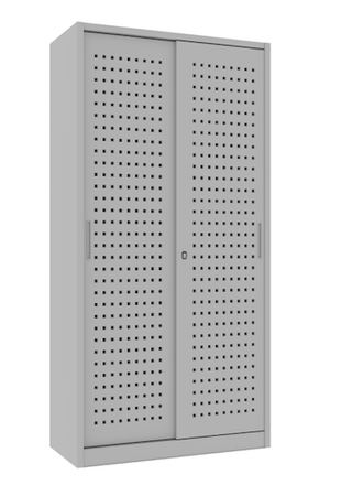 Armadio per Archiviazione ad Ante Scorrevoli in lamiera forata cm. 120x45x200H