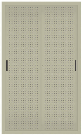 Armadio per Archiviazione ad Ante Scorrevoli in lamiera forata cm. 120x45x200H
