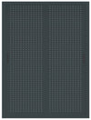 Armadio archivio documenti con struttura metallica e ante forate scorrevoli cm. 150x45x200H