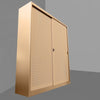 Armadio archivio documenti con struttura metallica e ante forate scorrevoli cm. 150x45x200H