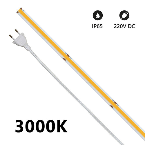 STRISCIA LED COB IP68 20MT. 3000K 220V 14W 1200LM - Prezzo al mt.
