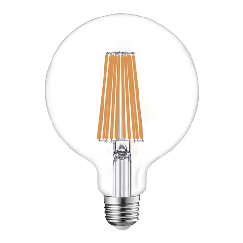 LAMPADA LED GLOBO A FILAMENTO TRASPARENTE G125 E27 18W 3000K - 3200lm