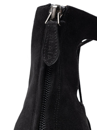ALAIA Sandali scamosciati open toe con tacco Alaia da donna