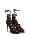 ALAIA Sandali scamosciati open toe con tacco Alaia da donna