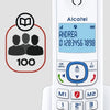 ALCATEL F530 VOTE BLEU
