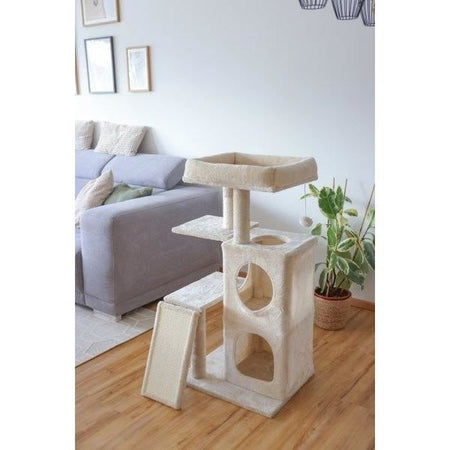 Tiragraffi per gatti 100 cm - ALESSIA - KERBL - Soft - Alcova a due piani
