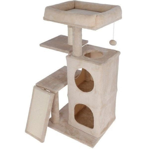 Tiragraffi per gatti 100 cm - ALESSIA - KERBL - Soft - Alcova a due piani