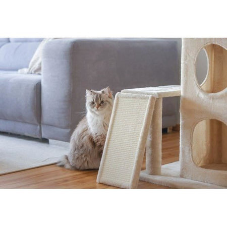 Tiragraffi per gatti 100 cm - ALESSIA - KERBL - Soft - Alcova a due piani
