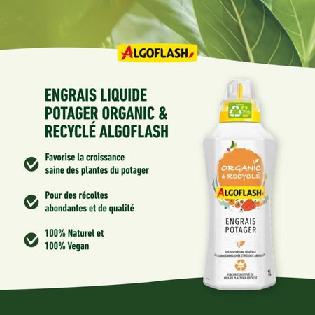 Fertilizzante liquido Potager - algoflash naturasol naturasol - organico e riciclato - 1L