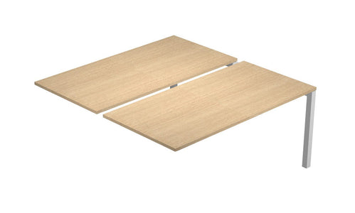 Postazione doppia aggiuntiva per scrivanie a postazioni contrapposte cm. 140/160/180x168x73h