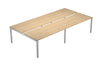 Postazione doppia aggiuntiva per scrivanie a postazioni contrapposte cm. 140/160/180x168x73h