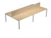 Postazione doppia aggiuntiva per scrivanie con pannello divisorio cm. 140/160/180x168x73h