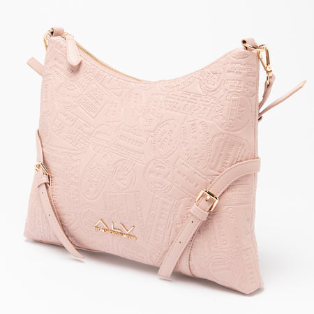 Hobo Medium bag debossed passport ALV by Alviero Martini - ALVB9202