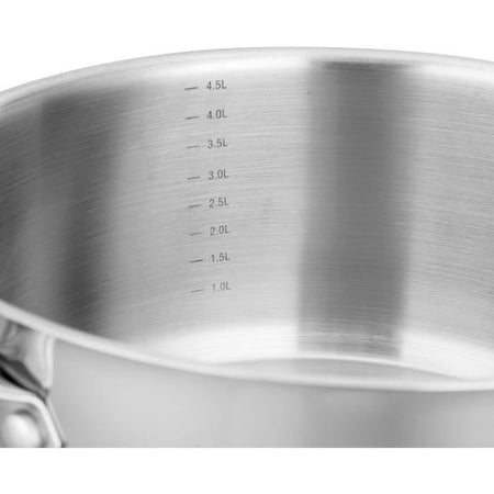 AM1022 Arthur Martin Pentola 36 cm con coperchio  Acciaio inossidabile  Tutte le fonti di calore compresa l'induzione