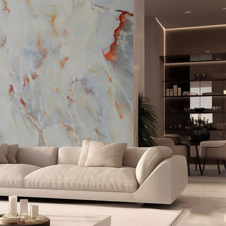 Pacco da n.4pz (2,9mq) Pannelli rivestimento in Polimeri Ultrarealistico effetto Marmo lucido 1220x600x4mm mod.AMALFI
