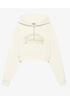 GCDS FELPA LOUNGE LOGO CROP HOODIE da donna