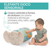 CHICCO Rullo Elefante Sensoriale - gioco morbido ed interattivo - centro di attività sensoriali - da 0 mesi