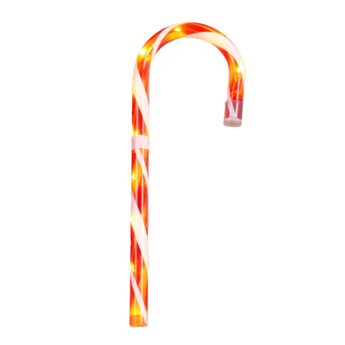 Caramelle Candy in polistirene con 11 Led per decorazioni natalizie 45 cm