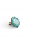 Anello elastico con pietra esagonale in acrilico | MYA ACCESSORIES
