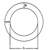 Anello Inox 316 Ø Mm.8X40