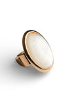Anello elastico con pietra ovale in acrilico | MYA ACCESSORIES