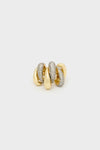 Anello bicolore con pietre | NALÌ