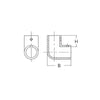 Angolare Inox 90° Ø Mm.25