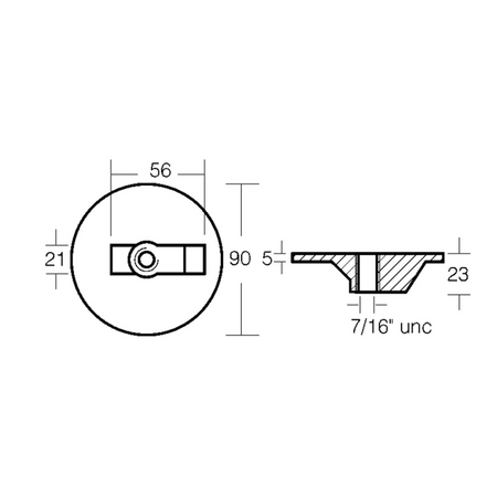 Anodo In Zinco Mercury Bravo Iii