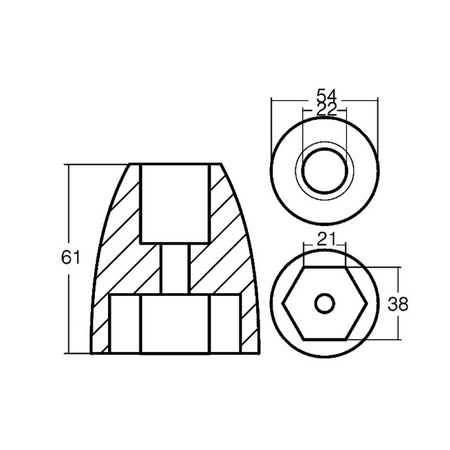 Anodo Mercury Bravoiii In Alluminio