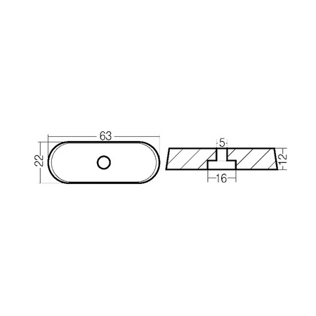 Anodo Piede Yamaha 6/8Hp 4T All