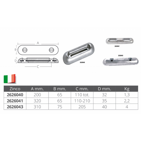 Anodo Sunseeker Mm.320X65X35H