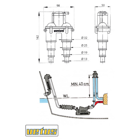 Antisifone Con Tubo