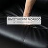AOS57 Poltrona Relax Reclinabile Tasche Laterali, 100x89x100cm, Nera