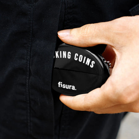FISURA Porta monete con scritta "Fucking coins"