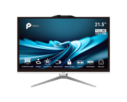 MSI PC AIO 21,5 WHITE TOUCH i5-13400 8GB 256GB SSD WIN 11 PRO