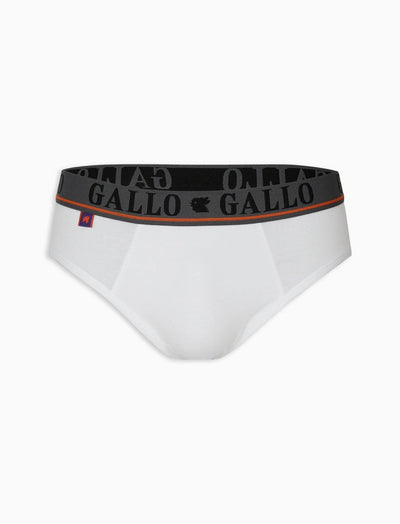 Gallo Slip basico intimo cotone bianco tinta unita