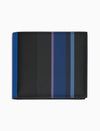 Gallo portafoglio uomo in pelle blu righe multicolor