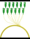 Pigtail Fibra Ottica Monomodale OS2 SC/APC G657A2 2m Giallo