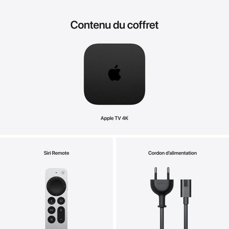 Box TV 4K - Apple - 128 GB - Wi -fi+Ethernet - Black