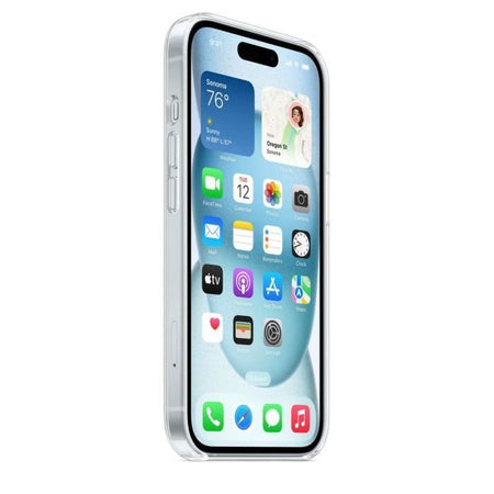 APPLE - iPhone 15 - Custodia trasparente con MagSafe