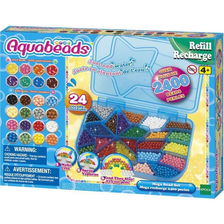 The Mega Recarge 2400 Pearls - Aquabeads - 31502 - 24 colori
