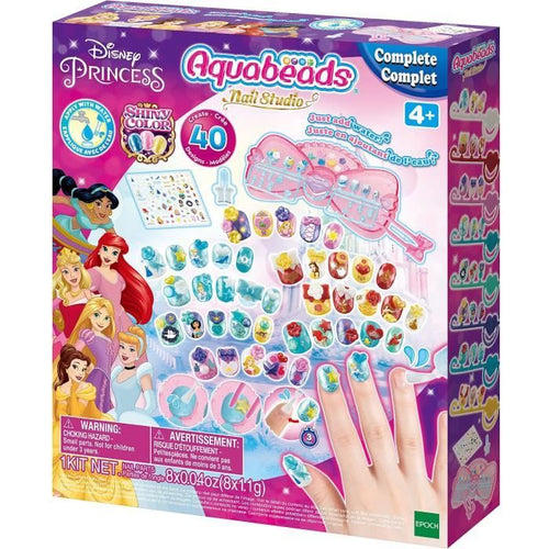 The Disney Princesses Manicure Box - Aquabeads - Unghie che si attaccano con l'acqua