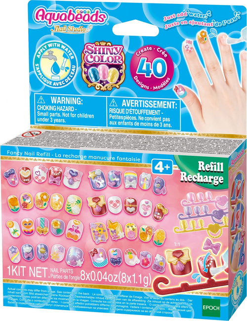 Ricarica di manicure di fantasia - Aquabeads - Unghie che si attaccano all'acqua