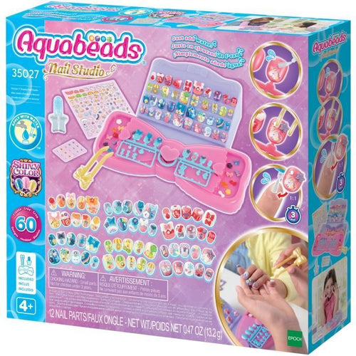 Gioco Manicure - AQUABEADS - Il mio Nail Studio per Decorare - Sicurezza e Autonomia, Polvere Magica
