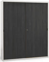 Armadio metallico per ufficio con ante scorrevoli in melaminico cm. 150x45x200h