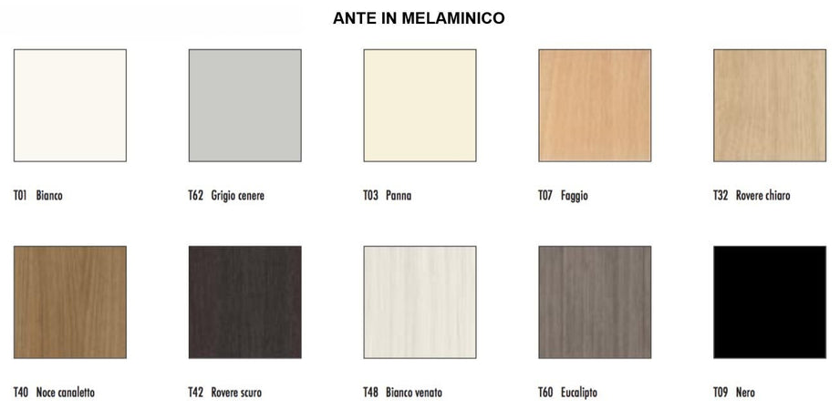 Armadio archiviazione documenti con ante scorrevoli in melaminico cm. 120x45x155h