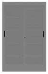 Armadio metallico per archiviazione con ante in rete scorrevoli cm. 120x60x200H