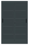 Armadio per archiviazione da ufficio con ante a rete metalliche cm. 120x45x200h